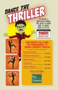 learn to dance Thriller at the public library